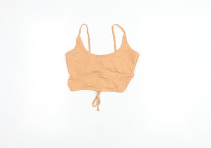 PrettyLittleThing Women's Beige Camisole Tank Top - Size 6