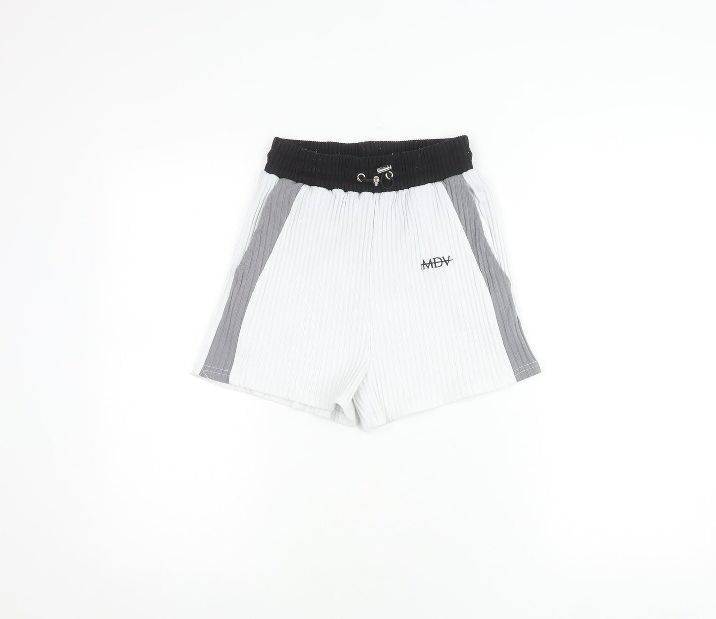 Maine De Voir Women's Black & White Striped Shorts