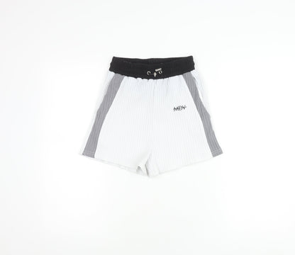 Maine De Voir Women's Black & White Striped Shorts