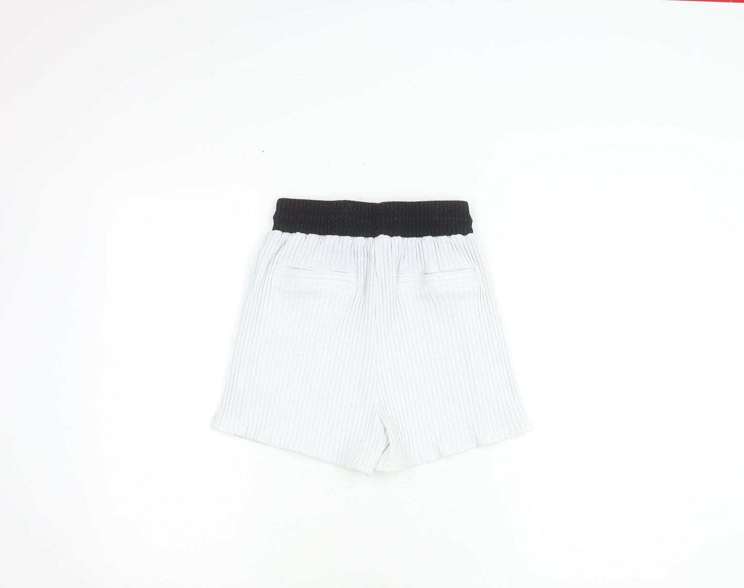 Maine De Voir Women's Black & White Striped Shorts