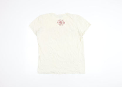 Big Bear Men's Beige Graphic Print T-Shirt Size M