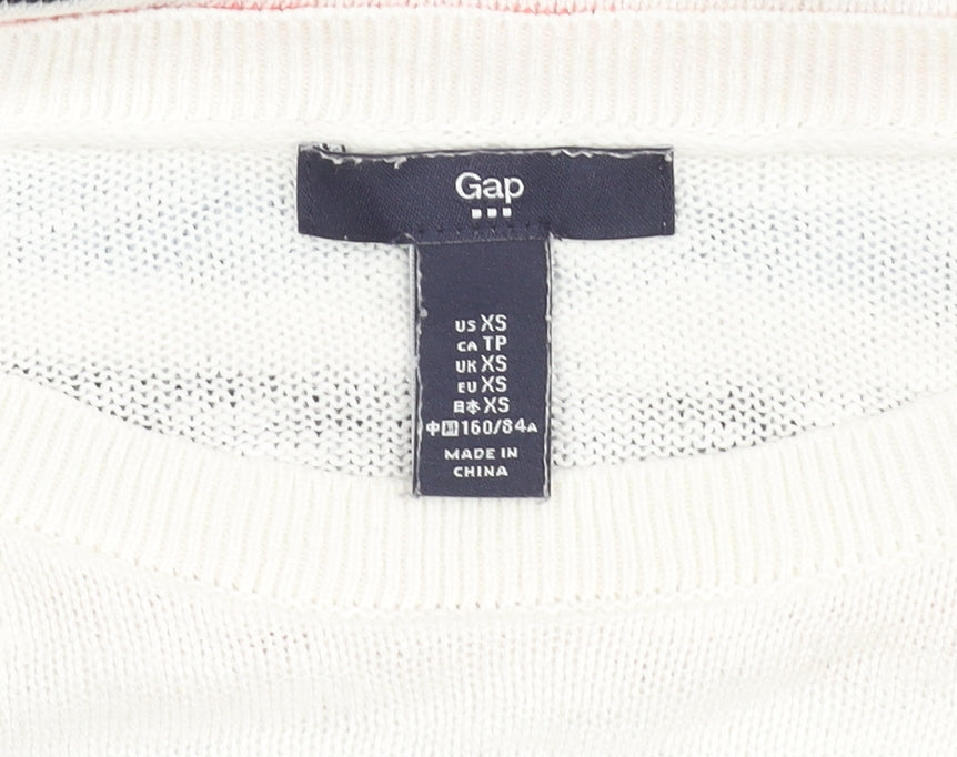 Gap Women's Multicoloured Striped XS Pullover Jumper