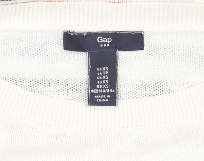 Gap Women's Multicoloured Striped XS Pullover Jumper