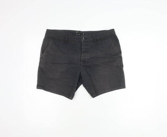 ASOS Design Black Chino Shorts for Men, Size 34
