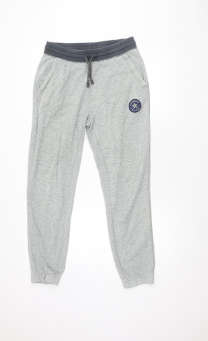 Converse Men's Grey Jogger Trousers Size S