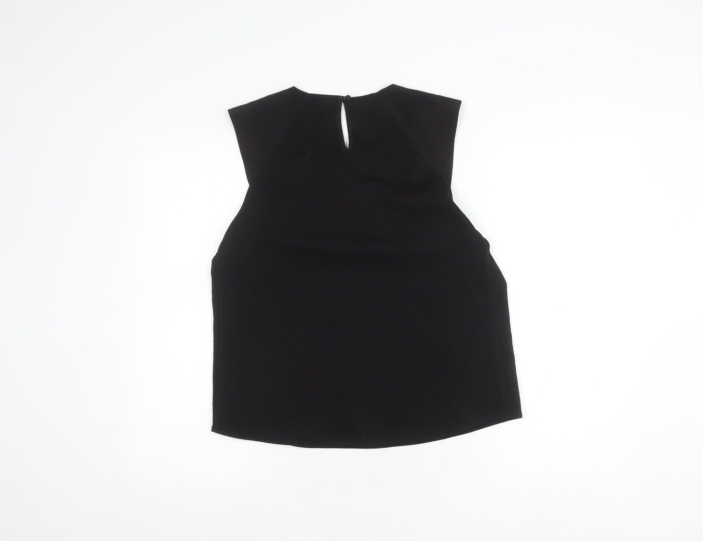 Womens UK Size 12 Warehouse Black Basic Blouse