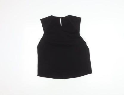 Womens UK Size 12 Warehouse Black Basic Blouse