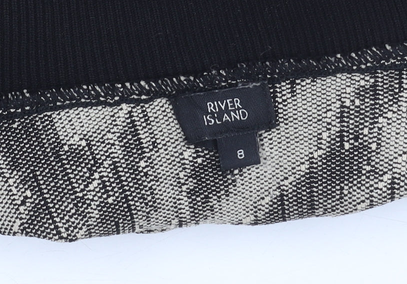 Womens UK Size 8 River Island Black Pullover Jumper