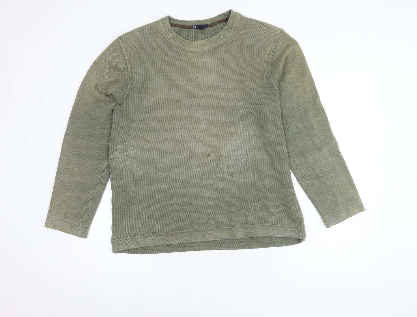 Gap Men's M Green Pullover Cotton Blend Jumper