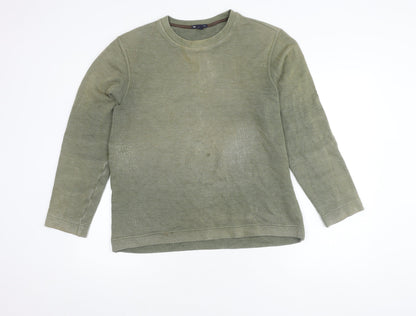 Gap Men's M Green Pullover Cotton Blend Jumper