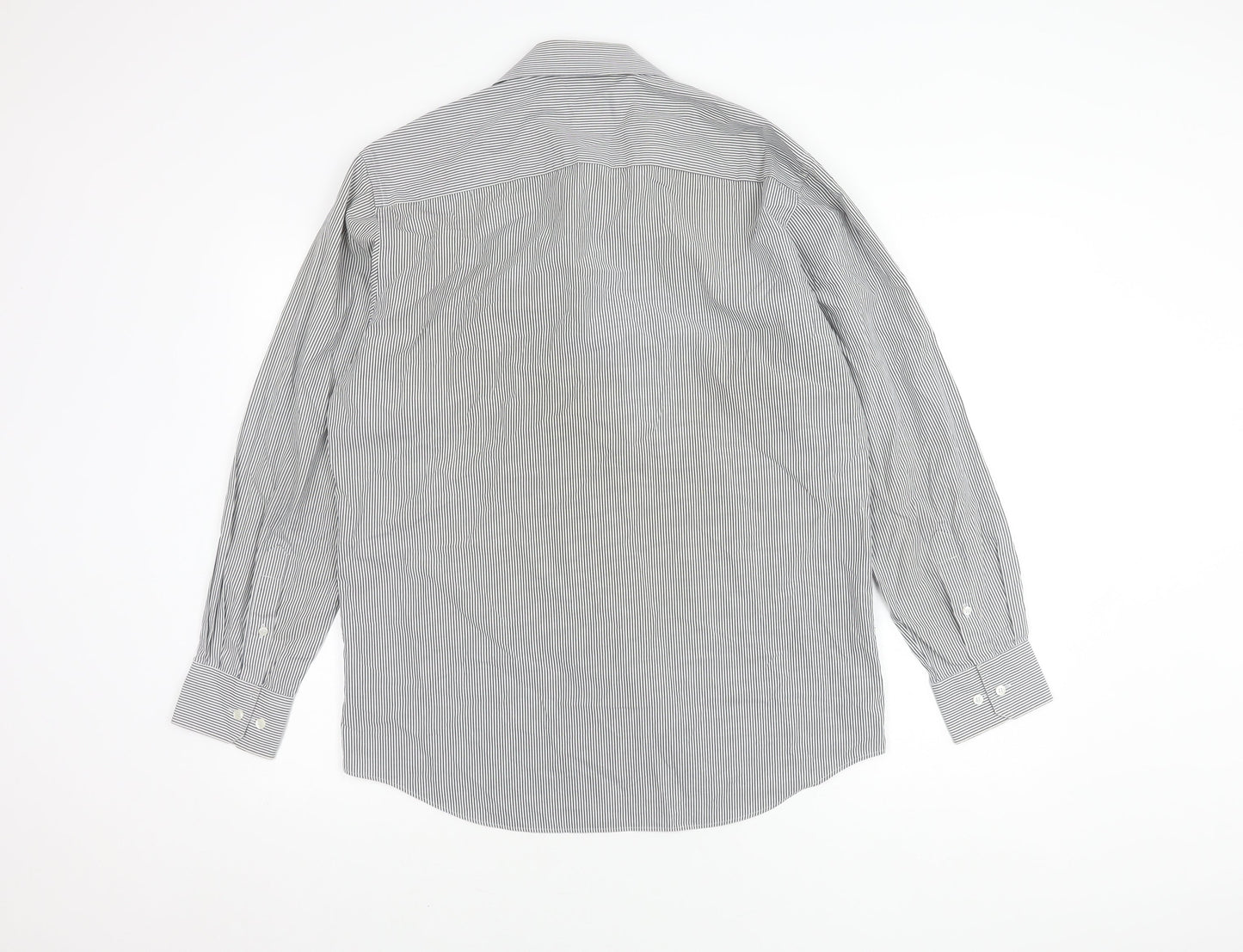 Daniel Hechter Men's Striped Shirt, 15.5, Long Sleeve