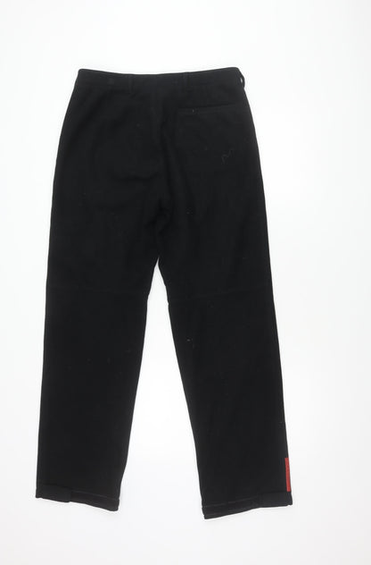 Prada Men's Black Wool Trousers Size 48