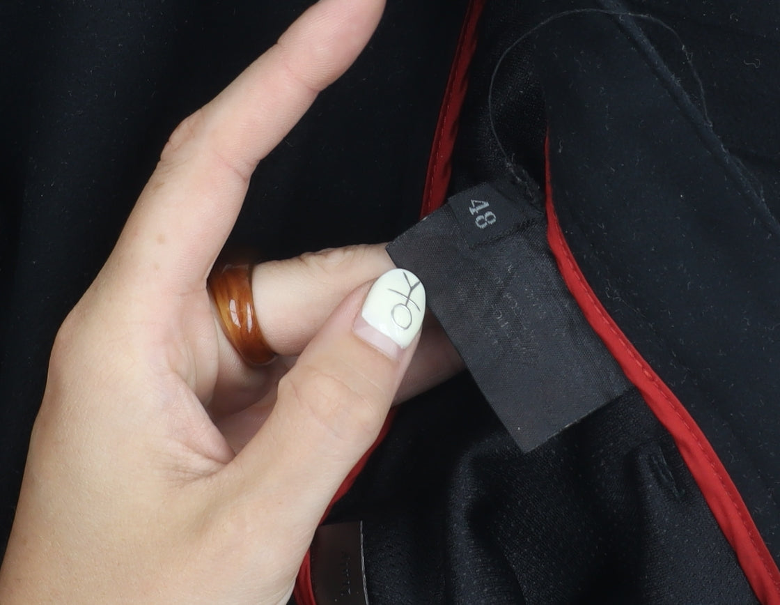 Prada Men's Black Wool Trousers Size 48