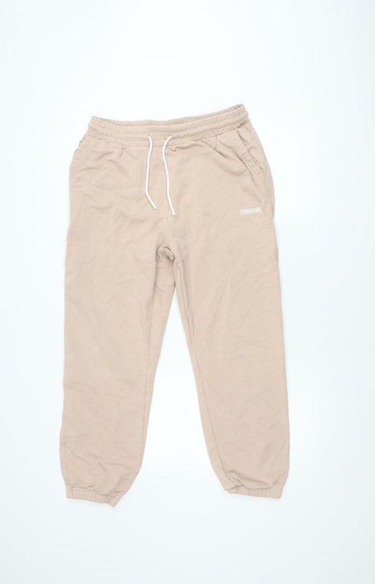 Gymshark Women's Beige Jogger Trousers M