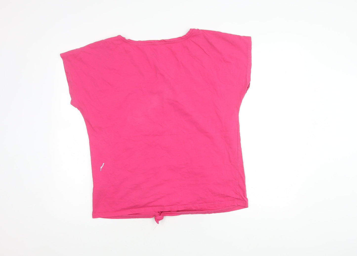 Pineapple Women's Pink T-Shirt - Size 18, Cotton Casual