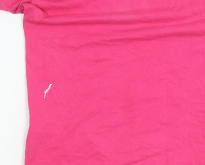 Pineapple Women's Pink T-Shirt - Size 18, Cotton Casual
