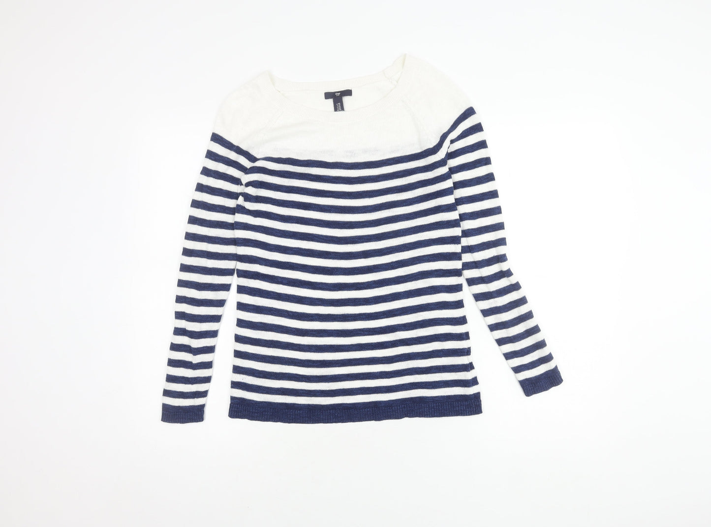 Gap Women's Multicoloured Striped Pullover Jumper XS