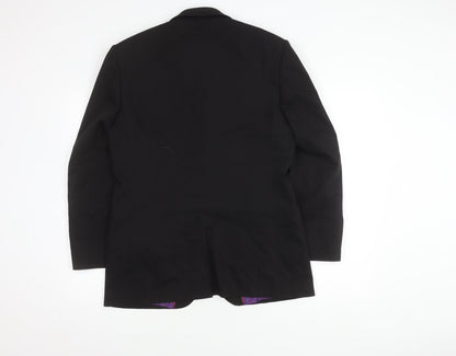 Mens UK Size 38 Burton Regular Black Suit Jacket