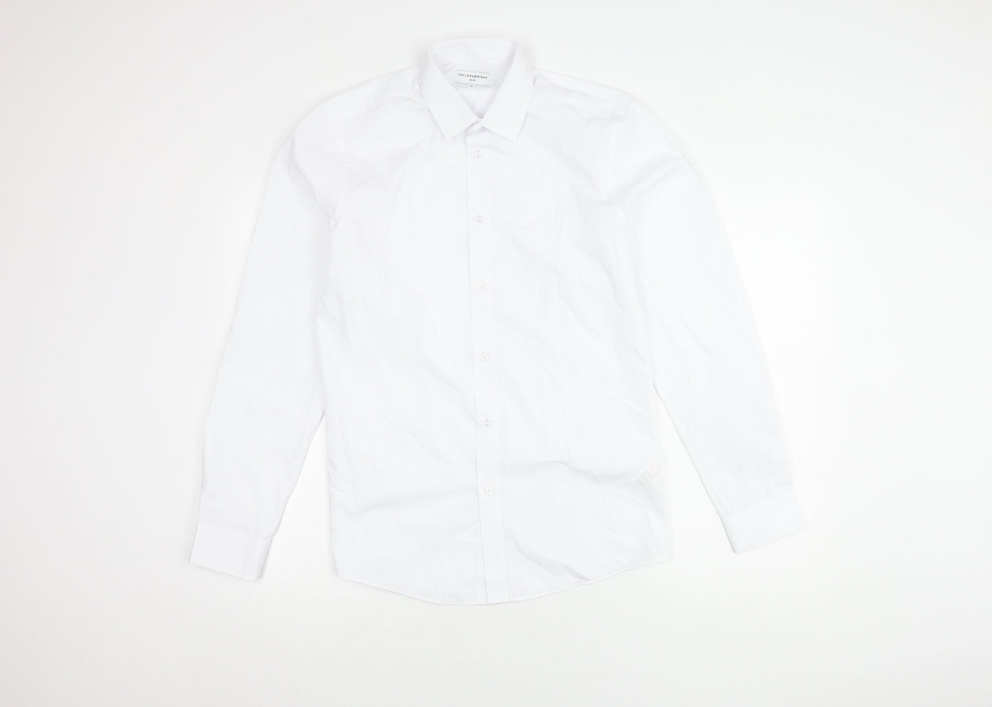Taylor & Wright Men's White Slim Fit Shirt, Size 15