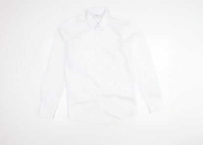 Taylor & Wright Men's White Slim Fit Shirt, Size 15