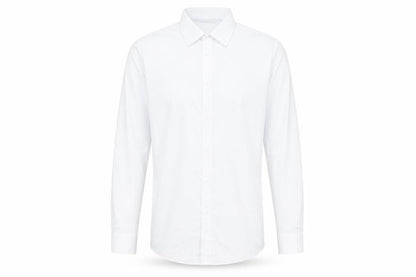 Front view of Taylor & Wright Men's White Slim Fit Shirt, size 15