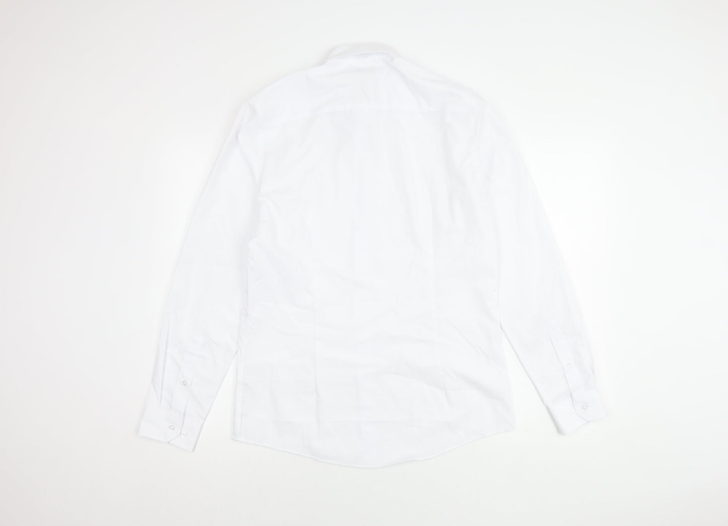 Taylor & Wright Men's White Slim Fit Shirt, Size 15