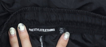 Pretty Little Thing Women's Black Joggers Size 8, Casual