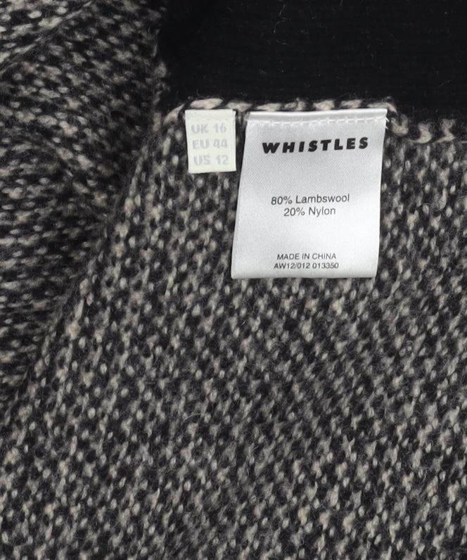 Womens UK Size 16 Whistles Black Pullover Jumper