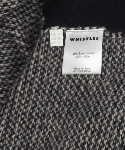 Womens UK Size 16 Whistles Black Pullover Jumper