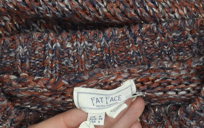 Womens UK Size 8 Fat Face Multicoloured Pullover Jumper