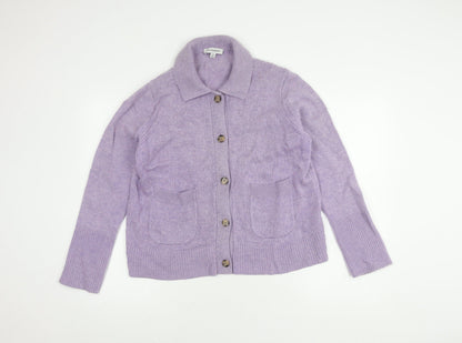 Womens UK Size 16 Marks and Spencer Purple Cardigan Jumper