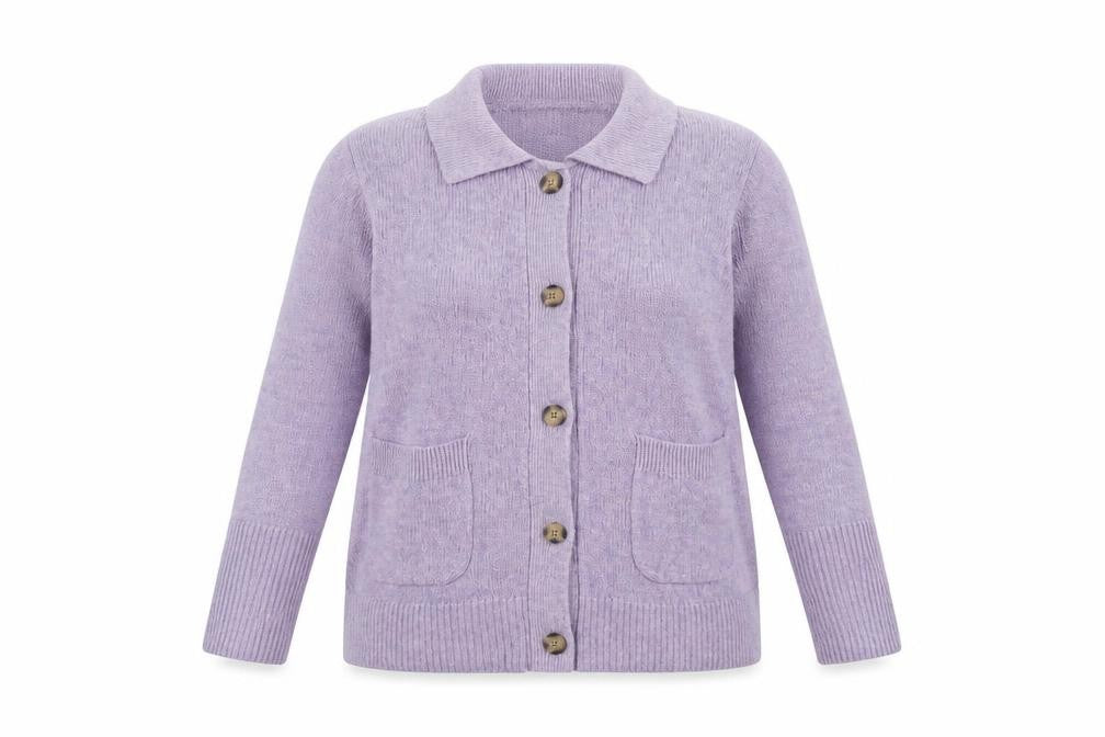 Womens UK Size 16 Marks and Spencer Purple Cardigan Jumper