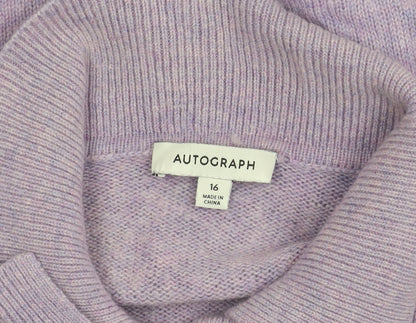 Womens UK Size 16 Marks and Spencer Purple Cardigan Jumper