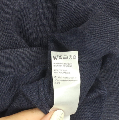 Marks and Spencer Men's Blue L Pullover Jumper