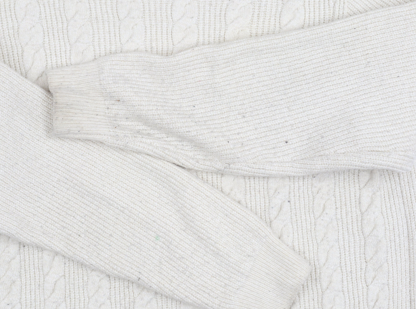 Marks and Spencer Men’s Ivory XL Cable-Knit Pullover