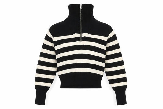Womens UK Size S Zara Black Full Zip Jumper