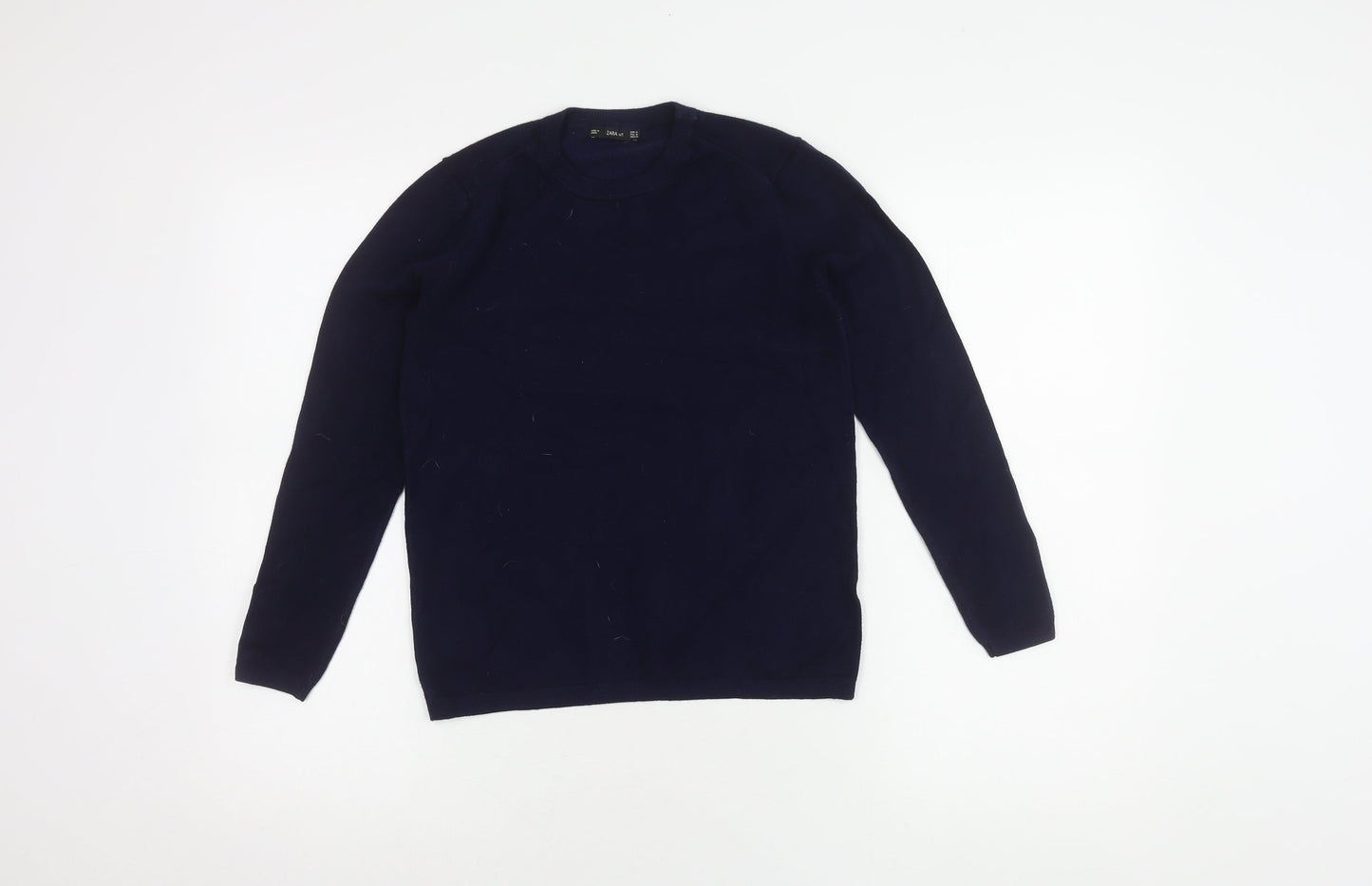 Unisex Adults UK Size M Zara Blue Pullover Jumper