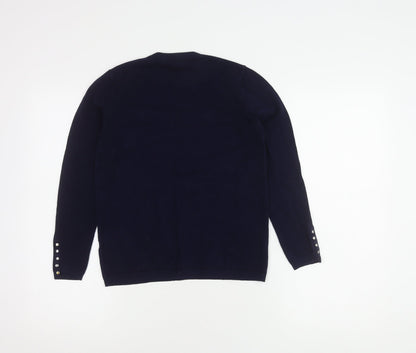 Unisex Adults UK Size M Zara Blue Pullover Jumper
