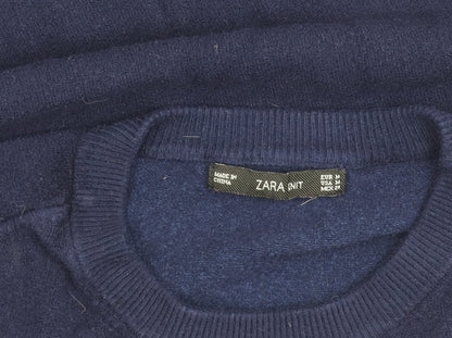Unisex Adults UK Size M Zara Blue Pullover Jumper