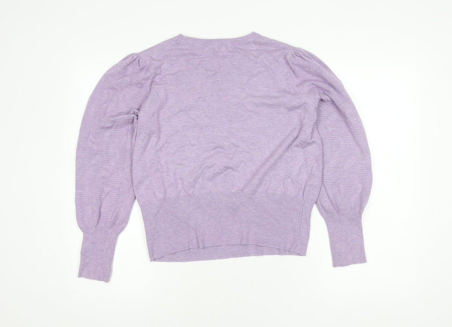 Marks and Spencer Women's Purple Knit Pullover Jumper L