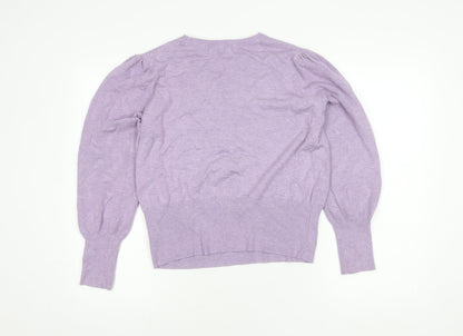 Marks and Spencer Women's Purple Knit Pullover Jumper L