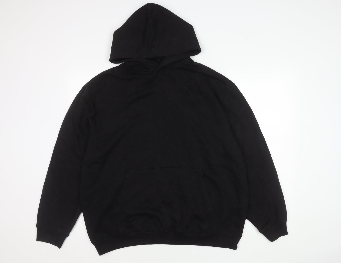 Mens UK Size M boohooMAN Black Pullover Hoodie