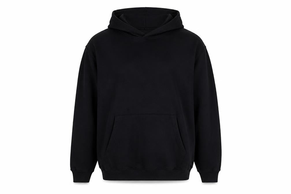Mens UK Size M boohooMAN Black Pullover Hoodie