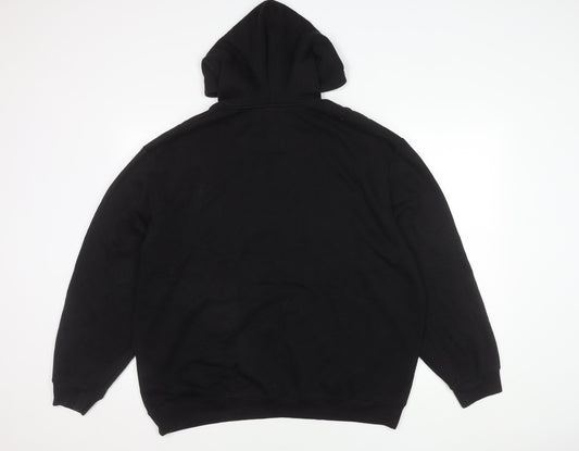 Mens UK Size M boohooMAN Black Pullover Hoodie
