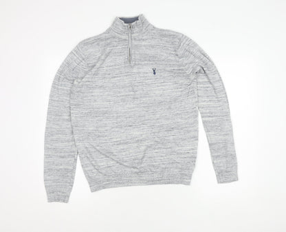 Mens UK Size M NEXT Grey 1/2 Zip Sweatshirt