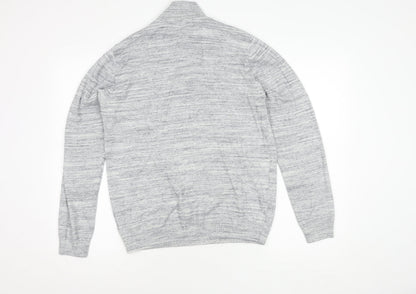 Mens UK Size M NEXT Grey 1/2 Zip Sweatshirt