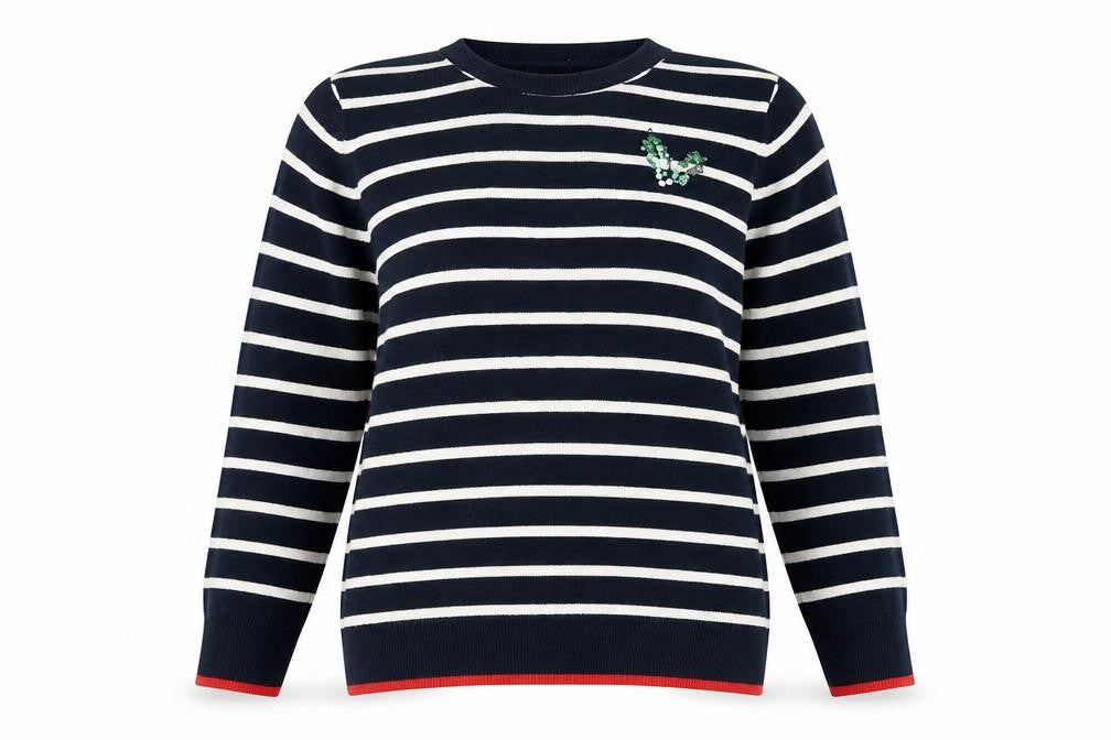 Womens UK Size L Marks and Spencer Blue Pullover Jumper