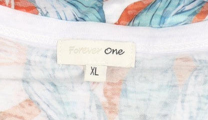 Forever One Women's Multicoloured Floral XL T-Shirt