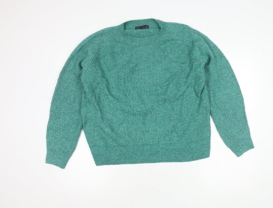 Womens UK Size L Marks and Spencer Green Pullover Jumper