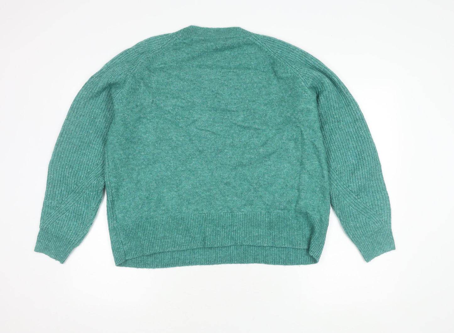 Womens UK Size L Marks and Spencer Green Pullover Jumper